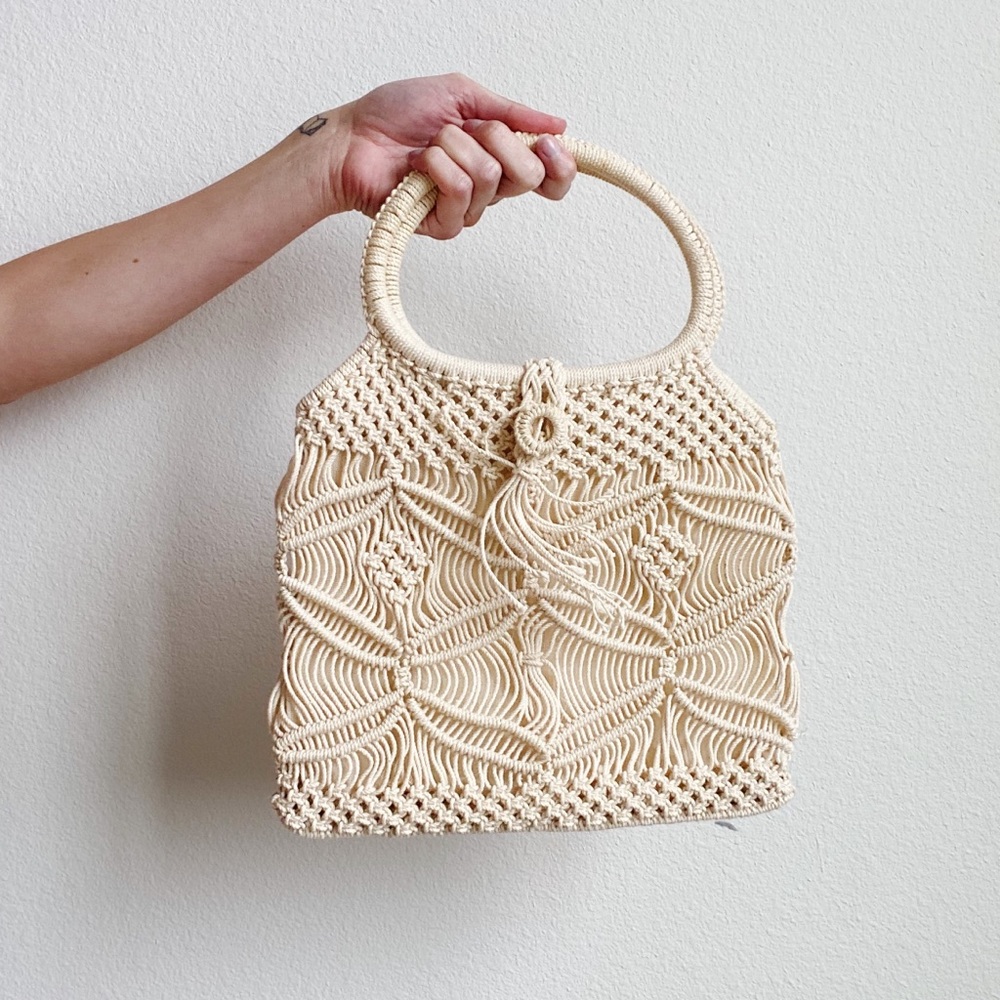 Vintage Knit Ring Purse